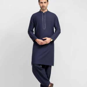 Men's Navy Kurta Shalwar